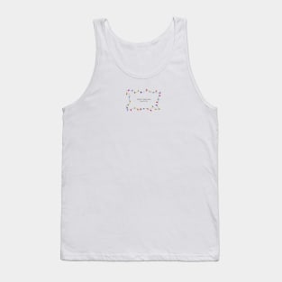 Colorful christmas frame light bulb Tank Top